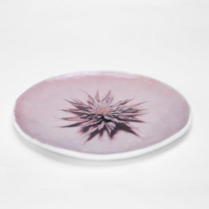 Fiore Plate Pink Purple Medium Set of 2