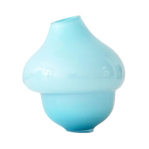 Volcano Glass Vase Azure Small