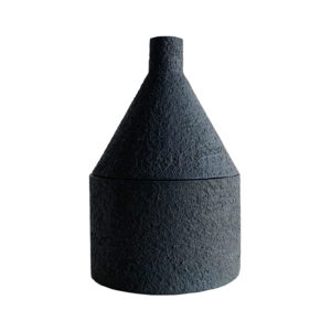 Moth to a Flame Scented Candle Black Cone Small