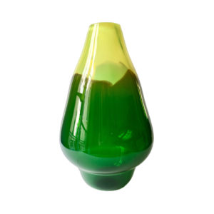 Volcano Glass Vase Green Small Delisart
