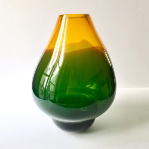 Volcano Glass Vase Green Large