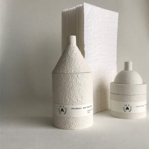 Moth to a Flame Scented Candle White Cone Small