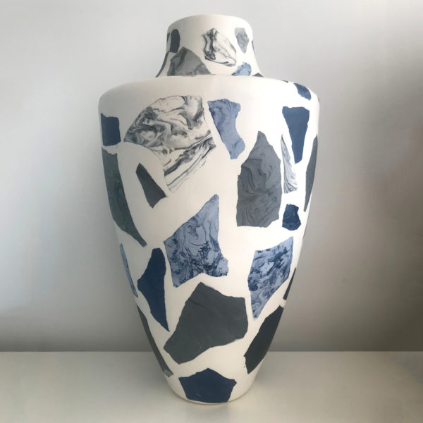 Terrazzo Vase Light Blue