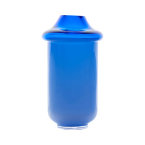 Volcano Glass Vase Blue Small Delisart