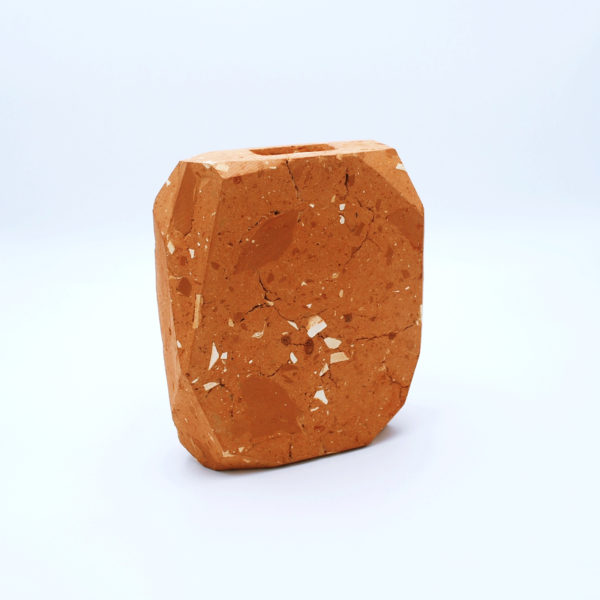 Terracotta Block Vase