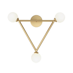 Disc and Sphere Symmetrical Wall Sconce Delisart