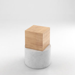 Box and Cylinder Side Table