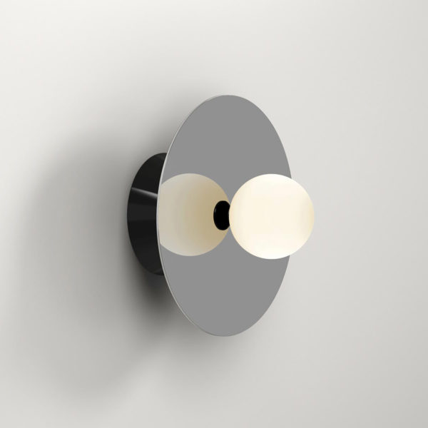 Disc and Sphere Symmetrical Wall Sconce