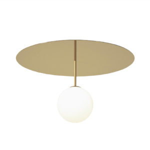 Plate and Sphere Ceiling Lamp 02