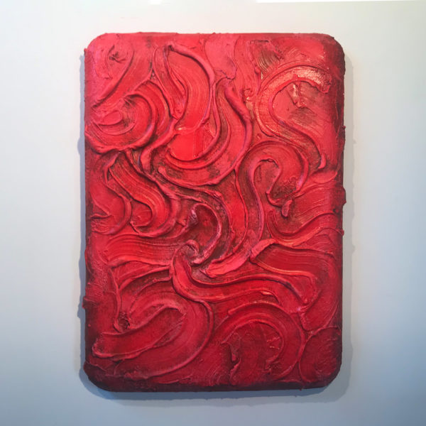 Red Painted Sculpture 03