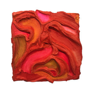 Red Painted Sculpture 01