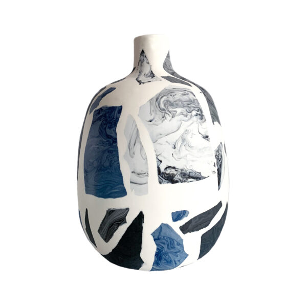 Terrazzo Vase Blue Small