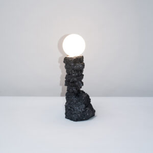 Anthracite Coal Table Light