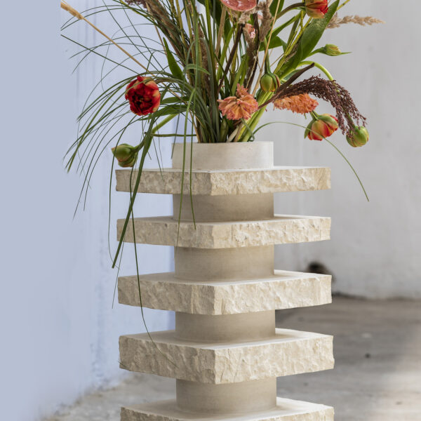 Layers. A Vase in Limestone
